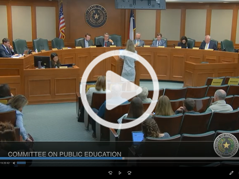Jennifer Easley testifying on HB 4514 during 88th Texas Legislative Session
